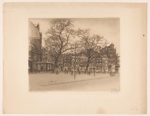 Kilátás a Noordermarktra Amszterdamban Noordermarkt, Amszterdam (cím a tárgyon)