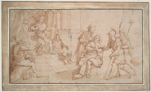 Locri Zaleucus megvakítása alkotó: Frans Francken the Younger