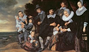 Családi csoport egy tájban, 1647-50 körül alkotó: Frans Hals
