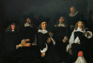 A harlemi öregek alamizsnája régensei alkotó: Frans Hals
