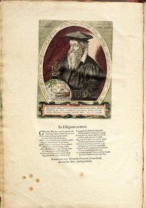 Gerardus Mercator 1512-1594 62 éves portréja alkotó: Frans Hogenberg