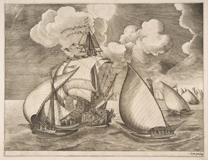 Gályák flottája a The Sailing Vessels karavellája kíséretében, 1561-65.