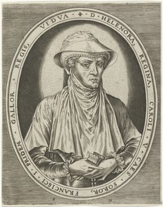 Habsburg Eleanor portréja Királyok, királynők, hercegek és hercegnők portréi (sorozat címe) alkotó: Frans Huys
