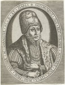 II. augusztus Zsigmond portréja Királyok, királynők, hercegek és hercegnők portréi (sorozat címe) alkotó: Frans Huys