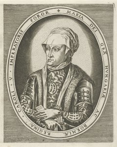 Mária magyar kormányzó arcképe Királyok, királynők, hercegek és hercegnők portréi (sorozat címe) alkotó: Frans Huys