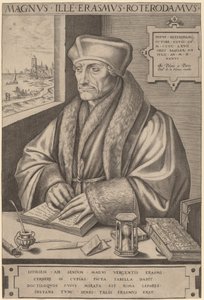 Rotterdami Erasmus alkotó: Frans Huys after Hans Holbein the Younger