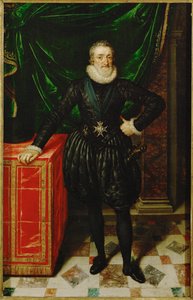IV. Henrik, Franciaország királya, fekete udvari köntösben ... alkotó: Frans II Pourbus