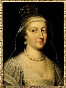 Osztrák Anna (1601-1666), francia királynő portréja. Frans Pourbus Le Jeune (Francois (Franz) Porbus) festménye alkotó: Frans II Pourbus