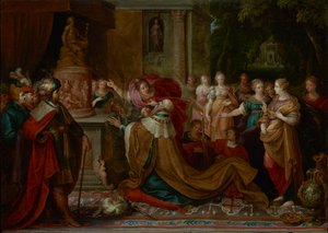 Salamon bálványimádása alkotó: Frans II the Younger Francken