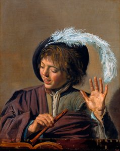 Éneklő fiú furulyával, 1623 körül