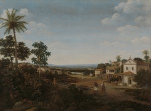 Táj Brazíliában alkotó: Frans Post