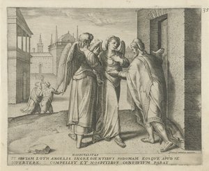 Lót és a két angyal Vendéglátás (cím a tárgyon) A sors története (sorozat címe)