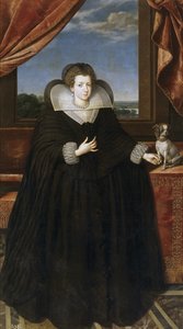 Erzsébet francia királynő 1602-1644, spanyol királynő hitvese portréja alkotó: Frans Pourbus the Younger