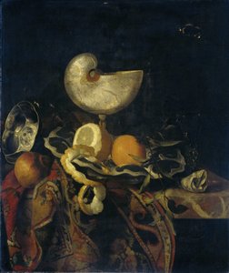 Csendélet Nautilus kupával alkotó: Frans Sant Acker