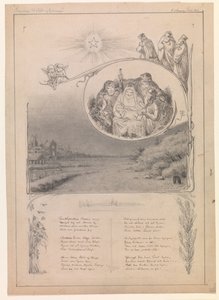 Karácsonyi rajz "Otthon" alkotó: Frans Schwartz