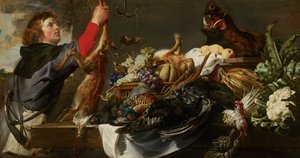 Csendélet Huntsmannel, 1615 körül alkotó: Frans Snyders or Snijders