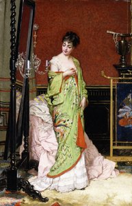 A zöld kimonó, 1876 alkotó: Frans Verhas