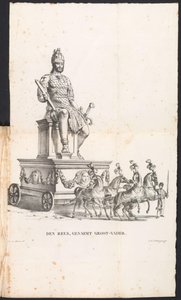 Óriás nagypapa a Szent Rumbold körmenetben, 1825 Den Reuse, nagyapának hívják (cím a tárgyon)