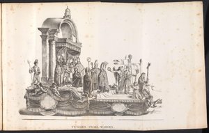 Második úszó a Szent Rumbold-i körmenetben, 1825 Tweeden Prael-waegen (cím a tárgyon)