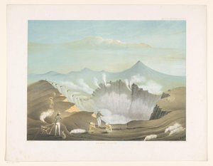 Guntur vulkán Nyugat-Jáván Gunong Guntur (cím a tárgyon) Atlas a Java működéséhez (sorozat címe az objektumon) A Jáva című műhöz tartozó tizenegy festői kilátást tartalmazó lemezatlasz, annak formája, növényzete és belső felépítése (t sorozat alkotó: Frans Wilhelm Junghuhn