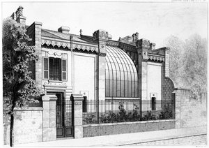 Painters studio, 57, boulevard Arago, Párizs. 1878 alkotó: Frantz Huguelin