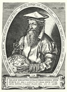 Gerardus Mercator flamand térképész, geográfus és kozmográfus (metszet)