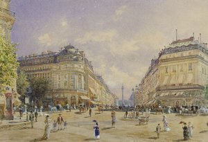 A Rue de la Paix, Párizs, 1886