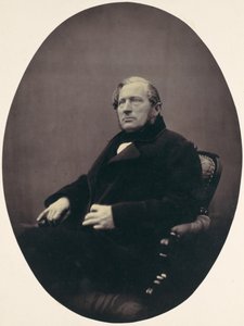 [Férfi karosszékben ülő], 1850-60-as évek.