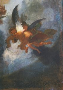 Angyalok, részlet: Franz Anton Maulbertsch (1724-1796) A jezsuiták egész világra irányuló küldetésének allegóriájából. Németország
