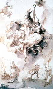 Szent Stanislas megkoronázása, 1744-1796 alkotó: Franz Anton Maulbertsch