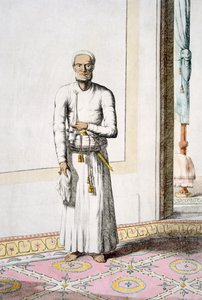 Főszolga, „A hinduk, avagy viselkedésük, jelmezeik és szertartásaik leírása”, 1808–1812 (színes rézkarc) alkotó: Franz Balthazar Solvyns