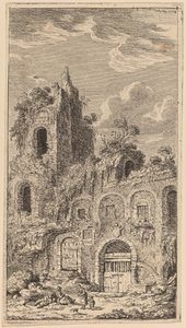 A San Giovanni Laterano régi városfalának töredéke alkotó: Franz Edmund Weirotter