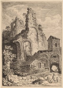 A régi palota Tivoliban alkotó: Franz Edmund Weirotter