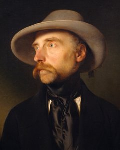 Franz Wipplinger (1762-1812) festő portréja, Franz Eybl (1806-1880) festménye