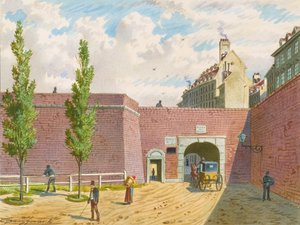 A Fischertor Bécsben alkotó: Franz Gerasch