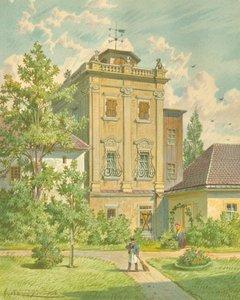 A régi Hundsturm Bécs V. kerületében alkotó: Franz Gerasch