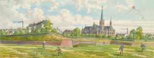 A Westbahn és a Mariahilfer vonal között (a vonal falának képe) alkotó: Franz Gerasch