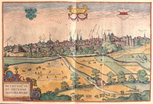 Bethune Pas de Calais-ban, Franciaországban (metszet alkotó: Franz Hogenberg
