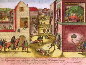 II. Gaspard de Coligny admirális (1519-72) meghalt a Szent Bertalan-mészárlás idején, 1572-ben (a bw-t lásd: 158612) alkotó: Franz Hogenberg