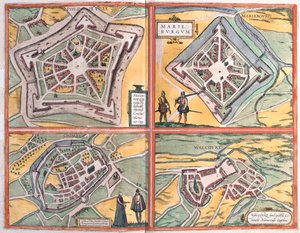 Philippeville, Mariembourg, Chimay és Walcourt, Belgium (metszet alkotó: Franz Hogenberg