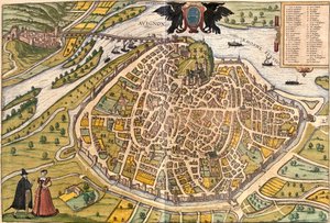 Avignoni terve, Franciaország (rézkarc alkotó: Franz Hogenberg