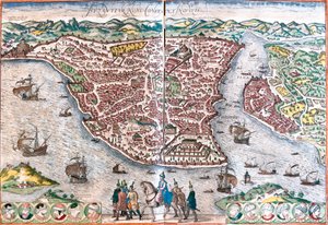 Bizánc terve, átkeresztelve Konstantinápolyra (Byzantium nunc Constantinopolis) (a mai Isztambul)