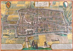 Maastricht (Traiectum), Hollandia terve (rézkarc alkotó: Franz Hogenberg