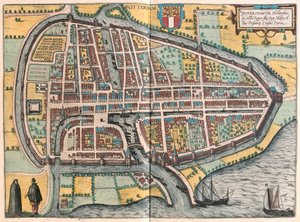 Rotterdam, Hollandia (metszet alkotó: Franz Hogenberg
