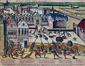 A Haultepenne-i düh 1581-ben (színes metszet) alkotó: Franz Hogenberg