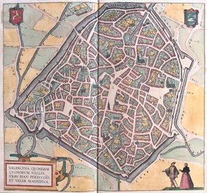 Valenciennes, Franciaország (metszet alkotó: Franz Hogenberg