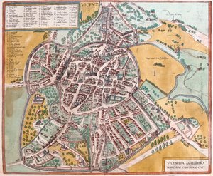 Vicenza, Olaszország (metszet alkotó: Franz Hogenberg