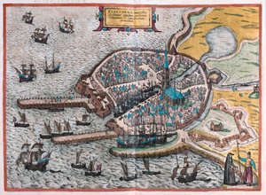 Vlissingen, Hollandia (metszet alkotó: Franz Hogenberg