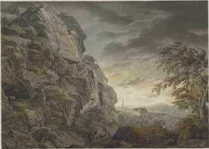 Hősi táj a zivatarban, c. 1790.