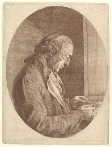Miniatűr portrét felvázoló művész portréja, 1799. alkotó: Franz Jakob Josef Ignatz von Predl